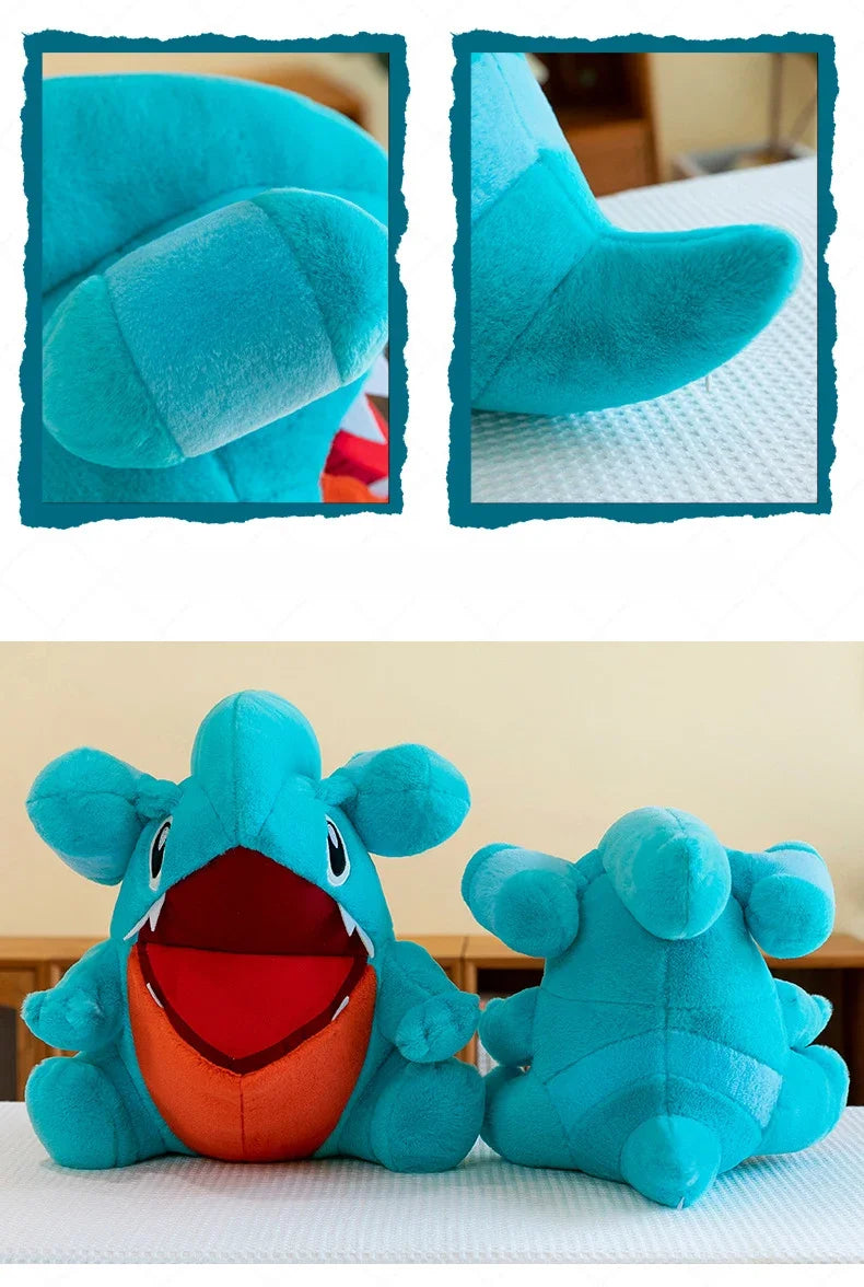 30/55cm Gible Pokemon Plush Toys Large Anime Doll Pillow Cartoon Griknot Gabite Pokémon Plushie Stuffed Gift for Kids Christmas