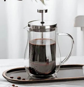 Bodum Design Double Wall Glass Coffee Pot Filter French Presses Kettle Heat-resisting Tea Bottle Follicular Household Flask