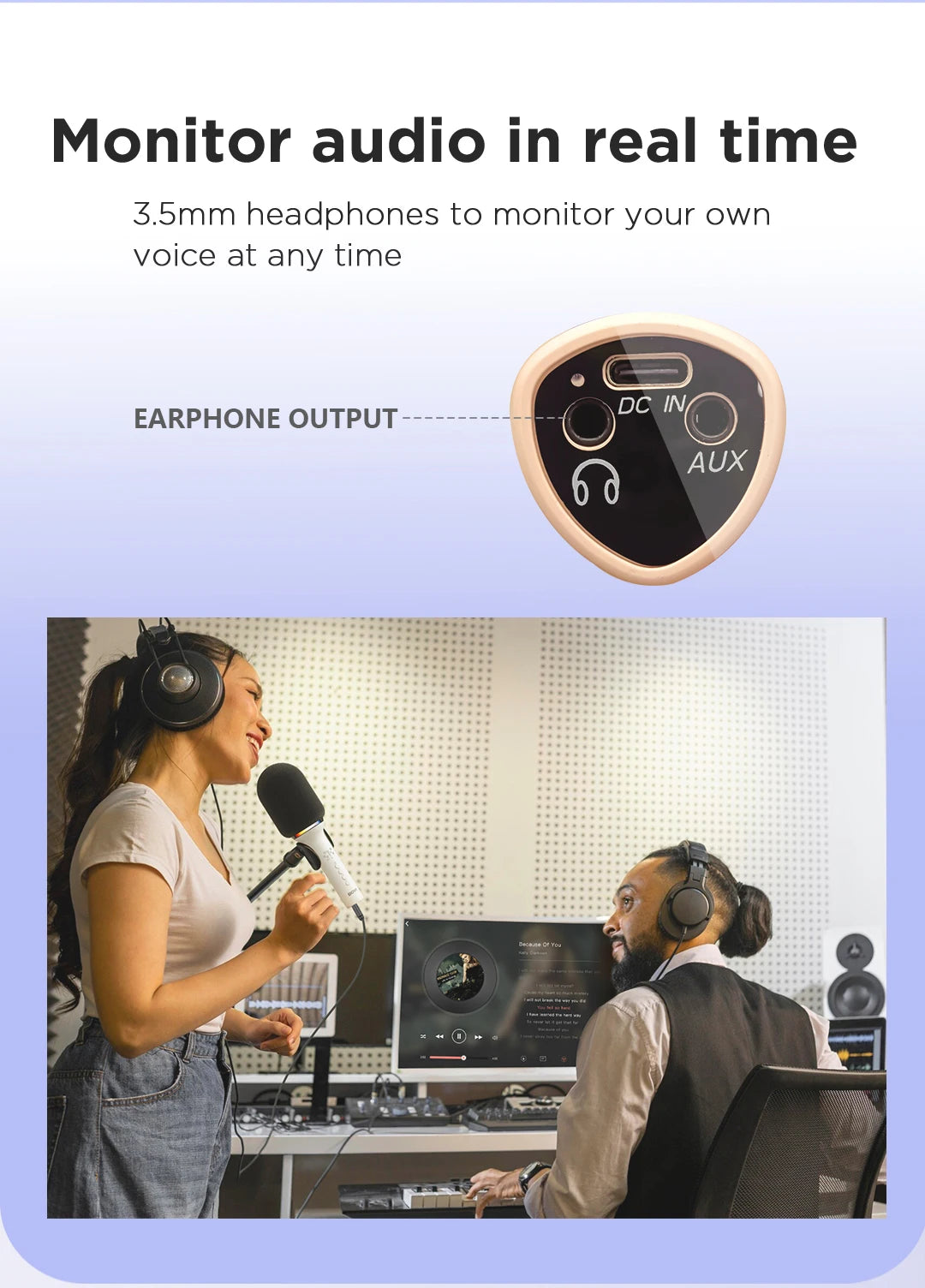 K11 Wireless Bluetooth Karaoke Microphone Portable Handheld Mic Speaker Machine Home Party Birthday Home KTV for Smartphone