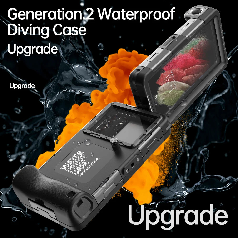 multicolor IP68 standard 15M/50ft diving/swimming photography professional diving waterproof Phone Case