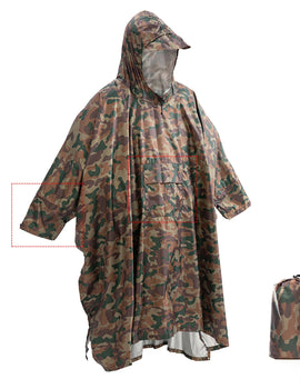 3 In 1 Outdoor Military Waterproof Raincoat Rain Coat Men Raincoat Women Awning From The Rain Motorcycle Rain Poncho Picnic Mat