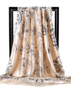 Scarves For Women Print Silk Satin Head Scarf Female Luxury Brand Square Shawl Large Hijab Scarfs