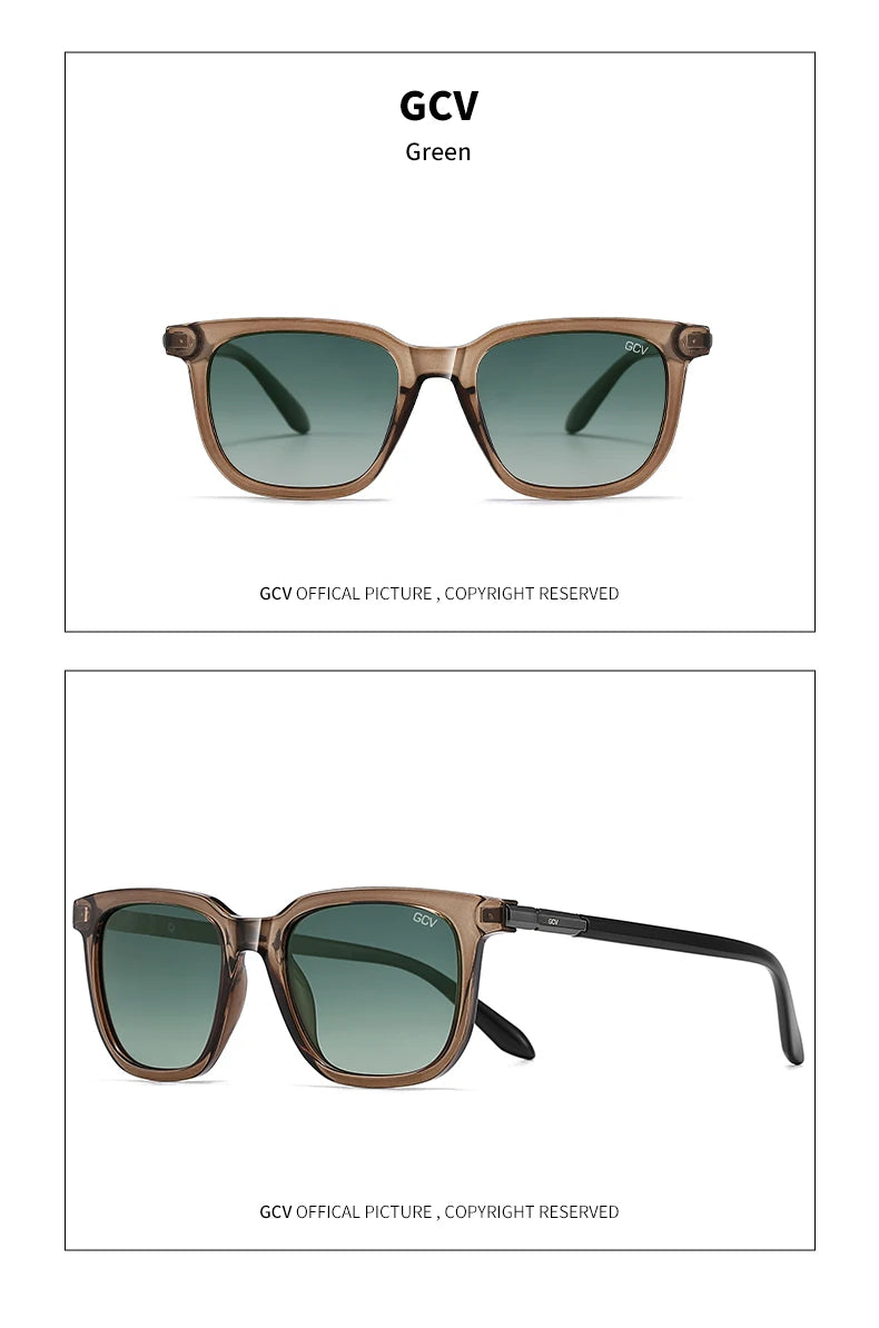 Cat Eye Square Acetate Polarized UV400 Fashion Sunglasses for Outdoor Driving Fishing Eyewear