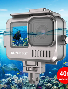 For GoPro Hero11 HERO10 HERO9 Black 40m Waterproof Housing Aluminum Alloy Protective Case Sport Camera Diving Cover Case