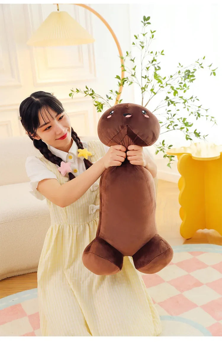 105cm Big Size Trick Penis Plush Kawaii Soft Simulation Dick Plushie Real-life Penis Pillow Sexy Hugging Pillow Girlfriend Gifts