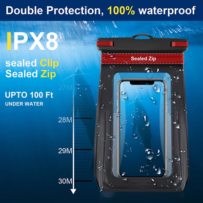 IPX8 Waterproof Phone Pouch For iPhone 14 Pro Max 14 Plus 13 12 11 XR Swimming Water Proof Bag For Samsung S23 Xiaomi