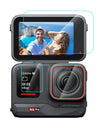 for Insta360 Ace Pro 3 in 1 Rear & Front Screen + Lens Tempered Glass Film
