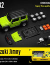 CCA 1:32 Suzuki Jimny Assembly Edition Alloy Diecast Model Assemble Car Toy Ornaments Decorative Trendy Ornament