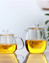 480/650ml Heat-Resistant Teapot With Glass Tea Strainer Infuser Flower Kettle Kung Fu Teawear Set Puer Oolong Pot Teaware