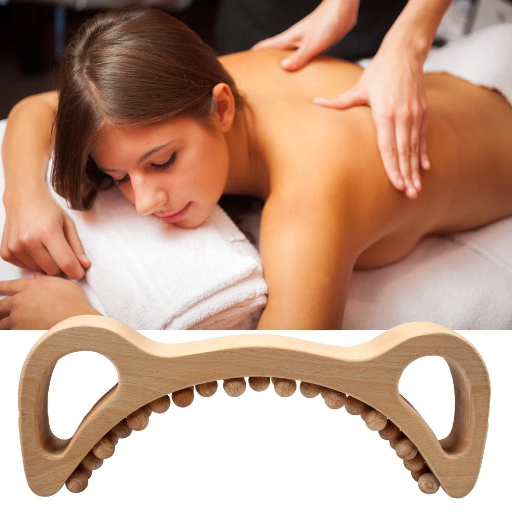 1Pcs Guasha Wood Stick Massage Tool for Body Lymphatic Drainage Massager Sculpting Tools,Anti Cellulite,Trigger Point Treatment