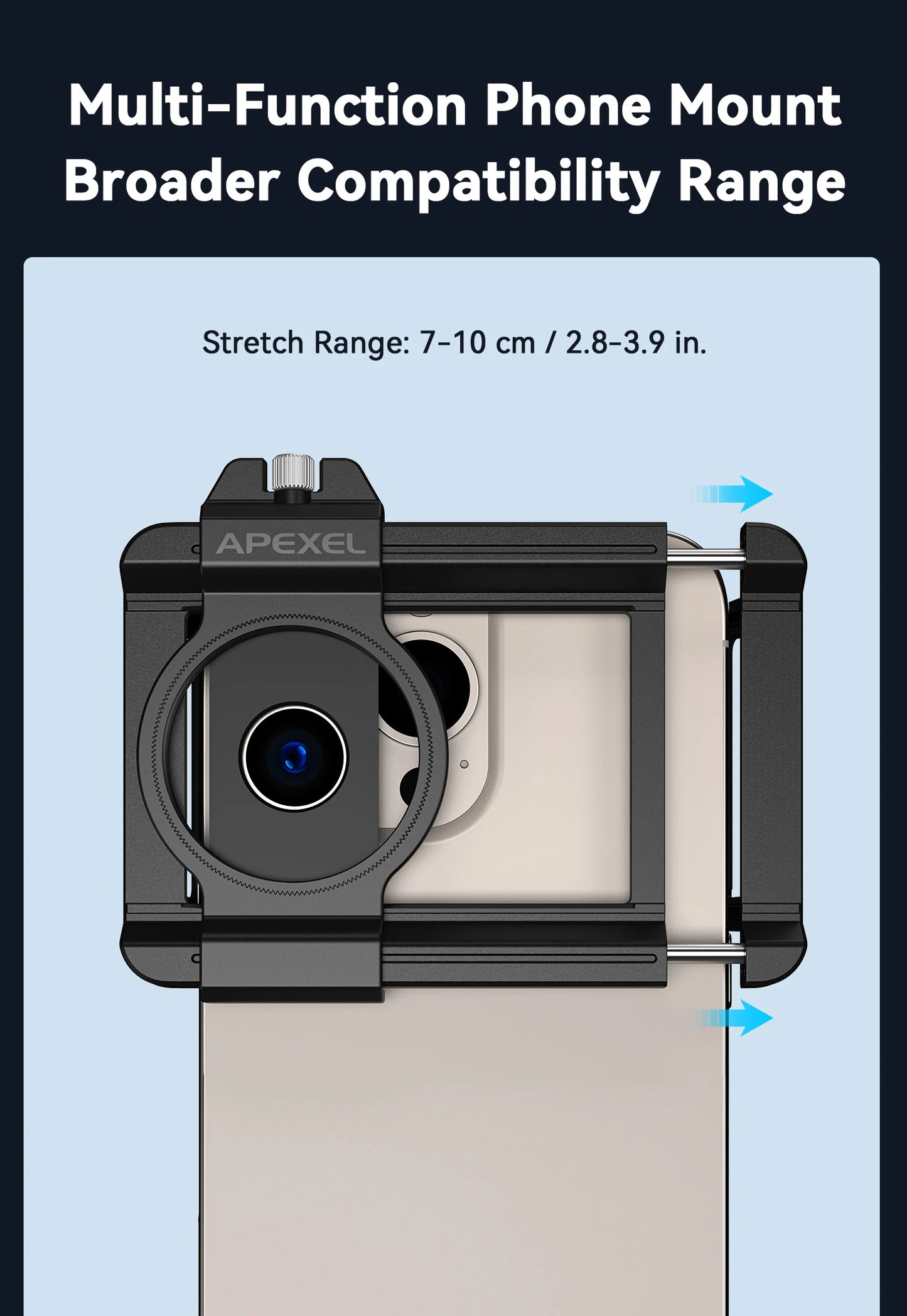6X Telephoto Macro Smartphone Lens with Universal Phone Mount