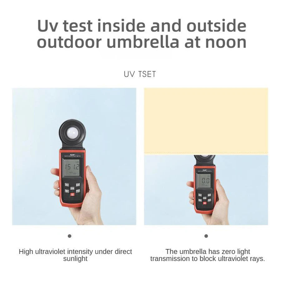 A wooden handle travel camping outdoor sunshade umbrella with high aesthetic value, French retro style umbrella