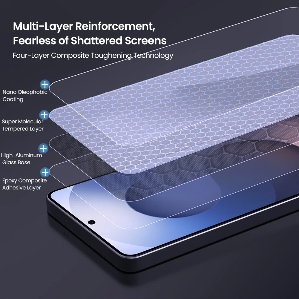 H+PRO Anti-Explosion Tempered Glass Screen Protector for Samsung Galaxy S26 Ultra / S26 Plus – HD Front Film with Auto Installation Tool