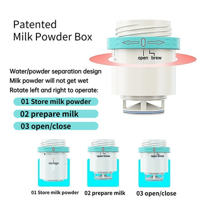 Baby bottle set children outdoor portable insulation 300 ml bottle milk warmer water powder separation fast milk patented design