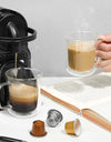 220/300/400ml Double Wall Glass Espresso Cups Clear Coffee Mug With Handle For Hot Cold Beverage Milk Juice Drinkware Set