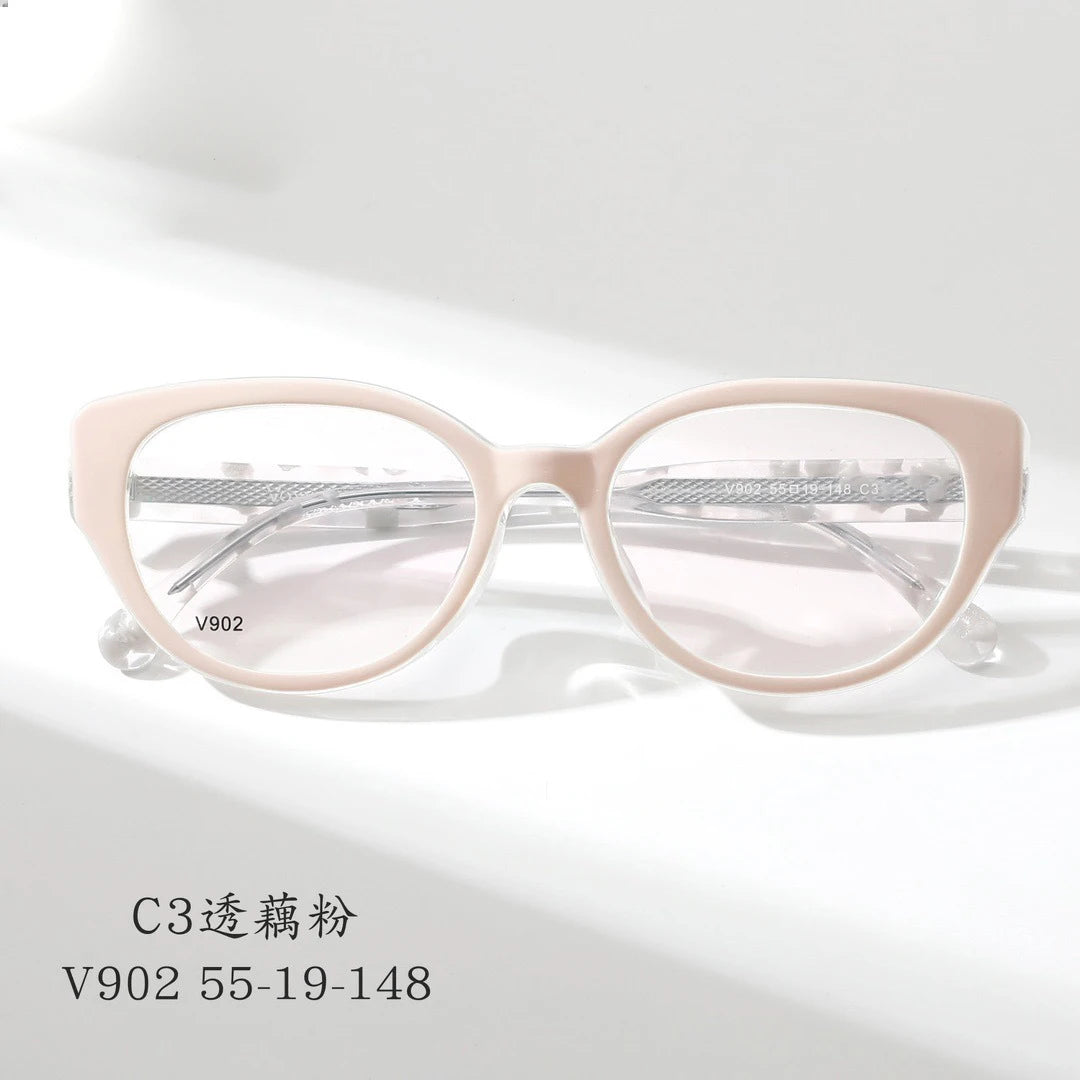 Cat Eye Butterfly Eyewear Fashion Retro Eyeglasses Luxury Acetate Optical Prescription Frames