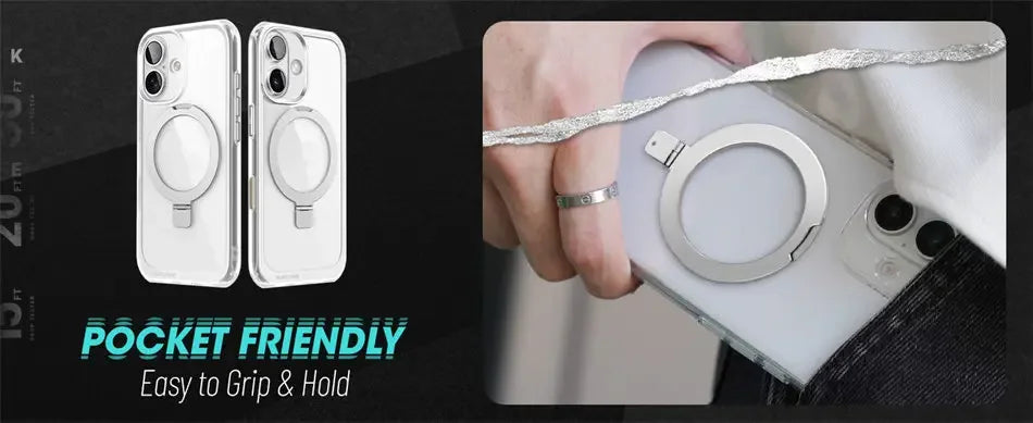 For iPhone 16 Case with Camera Control Capture Button UB Mag Stand Series Shockproof Protective  Phone Case