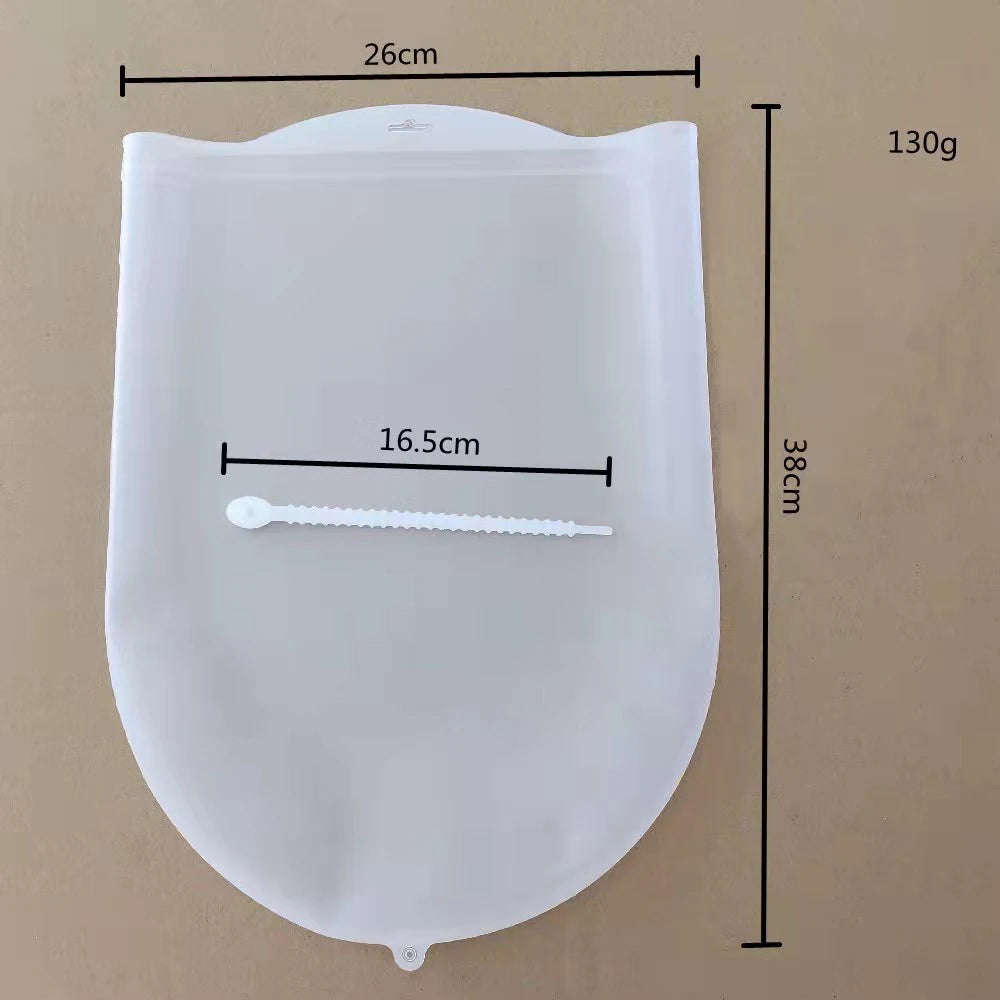 1.5KG Silicone Kneading Dough Bag Flour Mixer Bag Baking Bags Versatile Dough Mixer for Bread Pastry Pizza Kitchen Tools