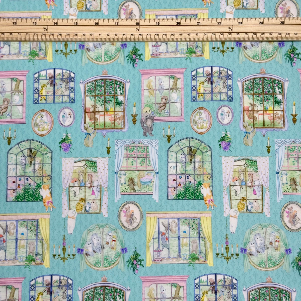 100% cotton Hokkoh-Movie studio Blue tana lawn fabric 80s Poplin printing Sewing fabric Making Dress Clothing Handmade DIY Cloth