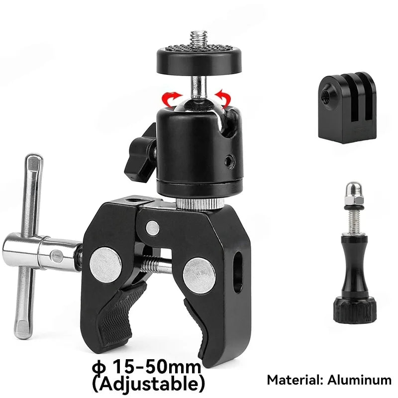 Action Camera Bicycle Motorcycle Handlebar Mount Selfie Stick Bracket