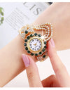 Women Watches Diamond-Embedded Elegant Quartz Watch Stylish Opening Luxury Creative Alloy Bracelet Watch