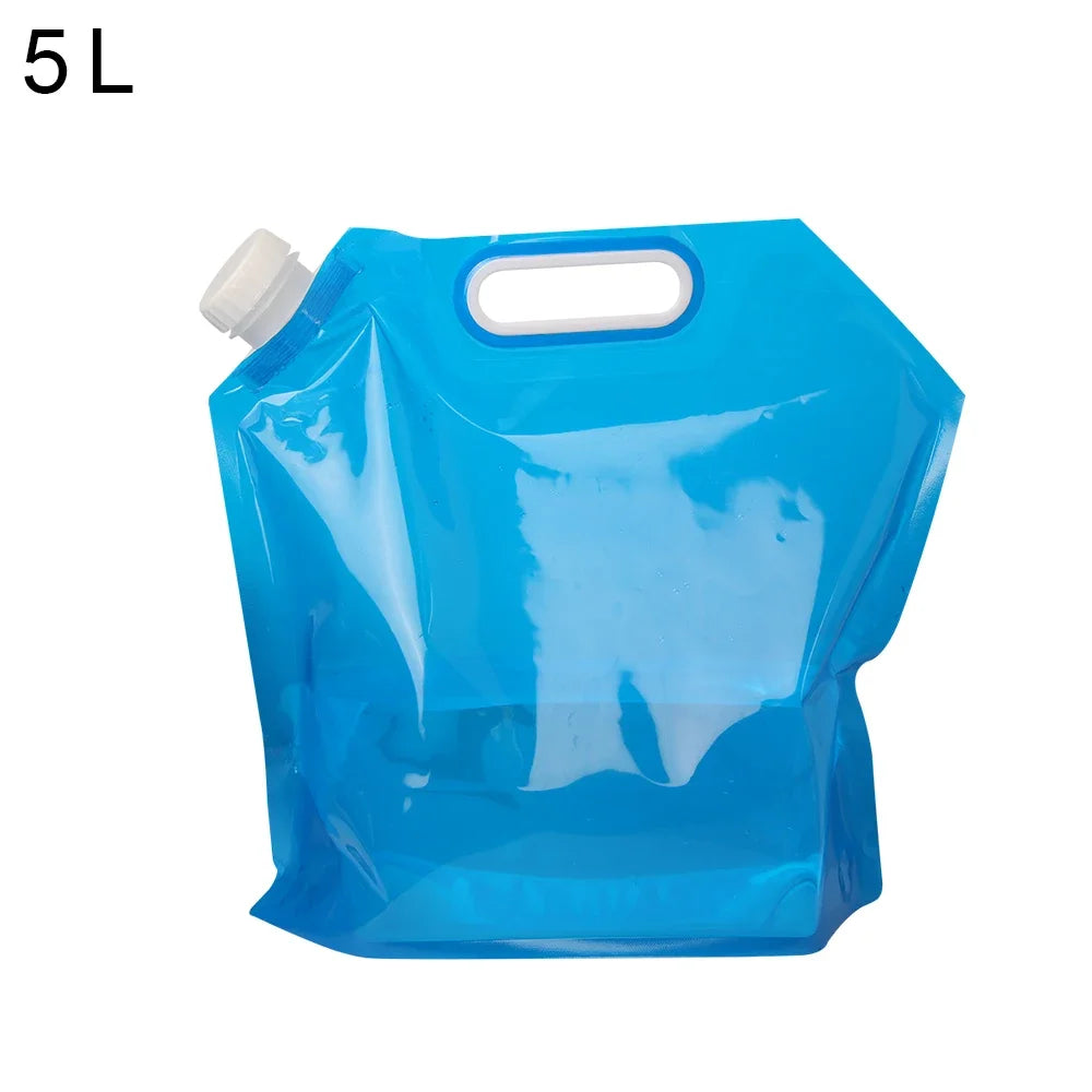 5/10/15L Outdoor Camping Water Bag Portable Folding Bucket Large Capacity Water Container with Handle Travel Camping Supplies