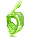 Kids Full Face Snorkel Mask Diving Mask With Detachable Camera Mount Wide View Anti-Fog Anti-Leak Snorkeling Swimming for Child