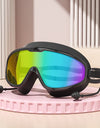Swimming Goggles Big Frame Swimming Goggles Big Frame HD Wide View Anti-Fog UV Protection Swimming Goggles for No Leaking