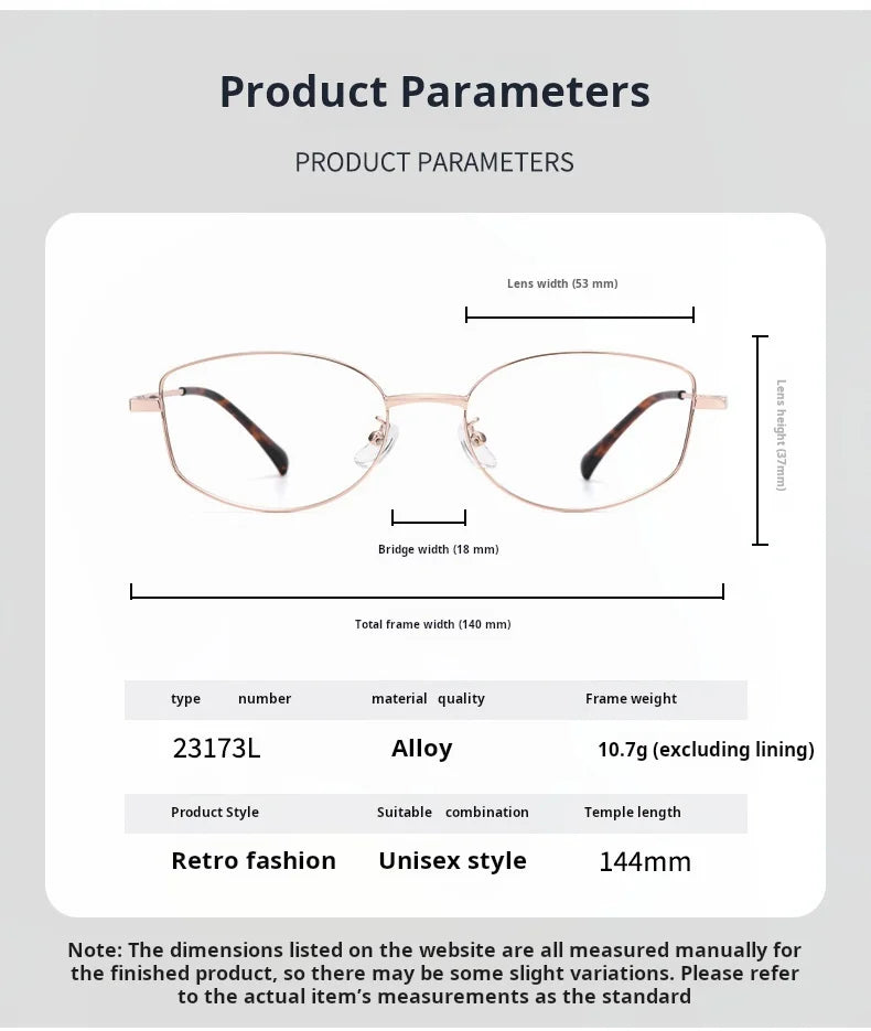 Retro Alloy Blue Light Blocking Progressive Multifocal Prescription Glasses