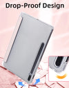 For Samsung Galaxy Tab S9 FE 11 Plus S9 S8 S7 Plus FE 12.4 in Case Transparent Back Tablet Cover For Tab S7 S8 11"Pencil Holder