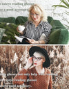 Lady Cat Eye Reading Glasses Women Spring Hinge Lightweight Presbyopia Readers Eyeglasses with Diopter +0.5 to +4.0