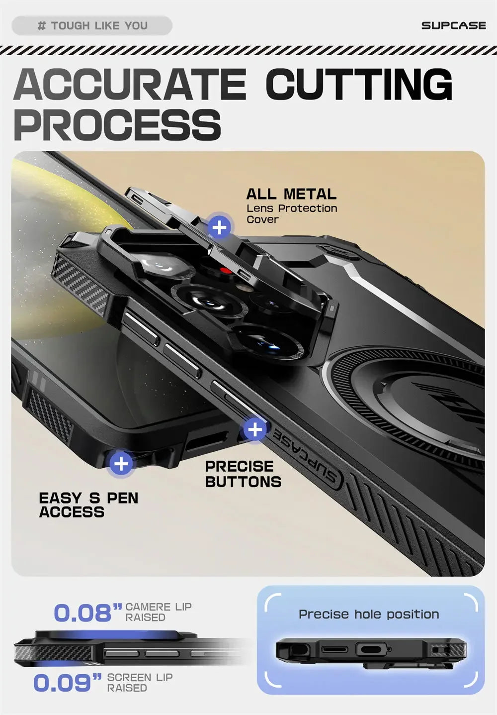 For Samsung Galaxy S25 Ultra Case UB Mag XT Heavy Duty Rugged Strong  Phone Case with Camera Cover Kickstand