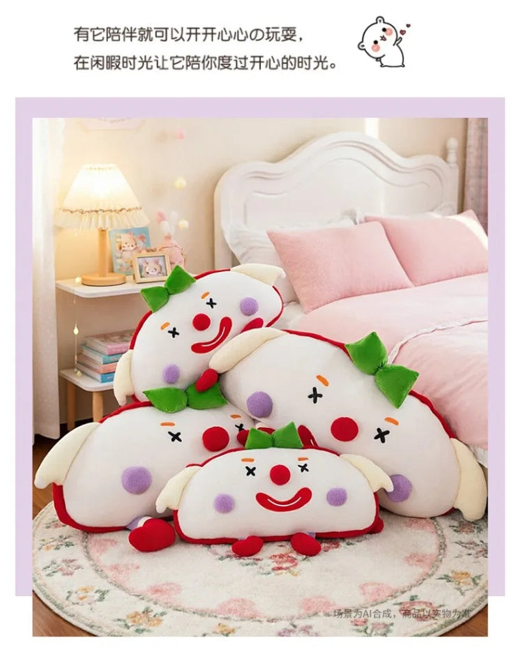 Cute Toast Clown Plush Toy Soft Bread Pillow