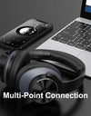 A10 Bluetooth 5.4 Headphones Hybrid Active Noise Cancelling With Hi-Res Audio Over Ear Wireless Headset ANC With 5-Mic