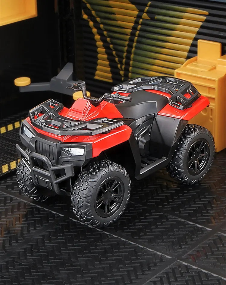 Diecast ATV All Terrain Off Road Motorcycle Model 1 to 36 Scale