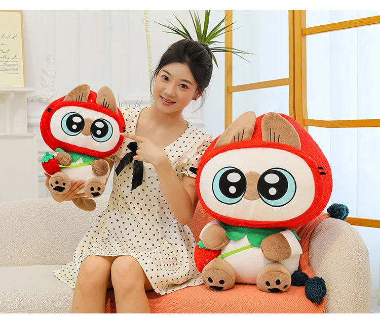 Kawaii Siamese Cat Plush Stuffed Doll Pillow Toy