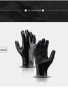 Winter Cycling Gloves Black PU Warm Water Windproof Touchscreen Gloves Skiing Snowboard Motorbike Gloves Men