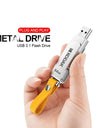 KODAK USB 3.1 Metal USB Flash Drive 64GB 128GB 256GB Pen Drive Creative Personality Car Music Gift High Speed USB PenDrive