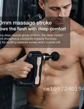 Electric Tissue Gun 32 Level Fascia Gun Deep Massage Exercise Back Body Pain Sport Muscle Massager Neck Relief Relaxation