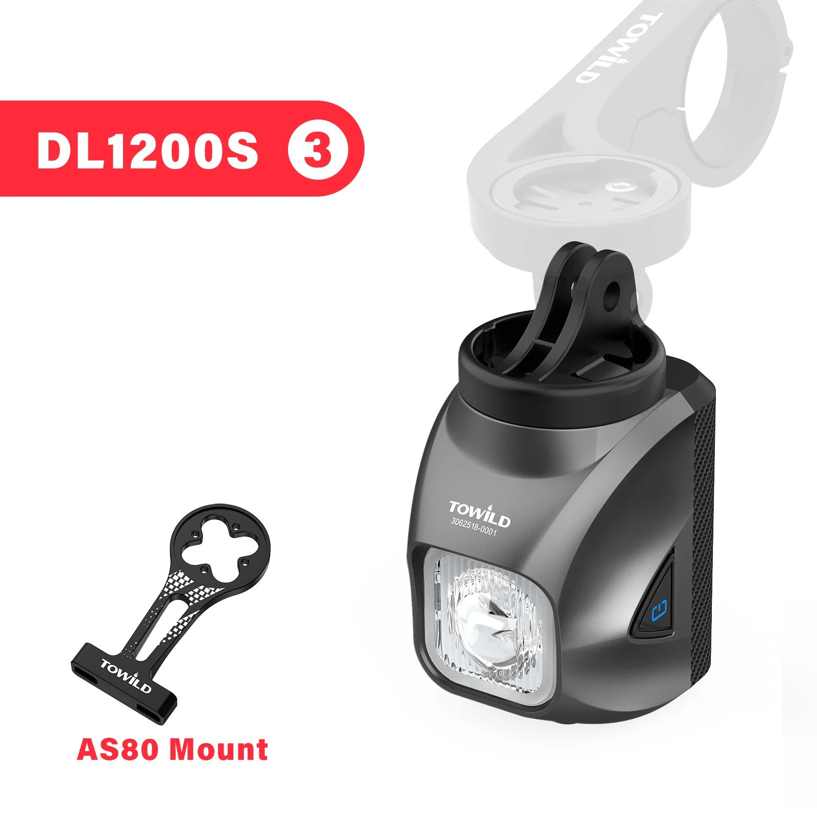 DL1200S Bicycle Light With Anti-Glare Cut-Off Line Beam 1500LM Rechargeable Led Bike Front Lights Mtb Cycling Headlights