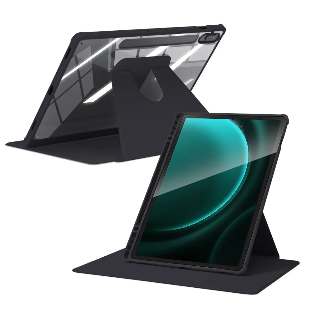 Case Fit Samsung Galaxy Tablet Case for S9 FE S6 lite Tab A9 A8 S7 S8 S9 and Plus FE Smart Auto Sleep Wake Function Acrylic Case