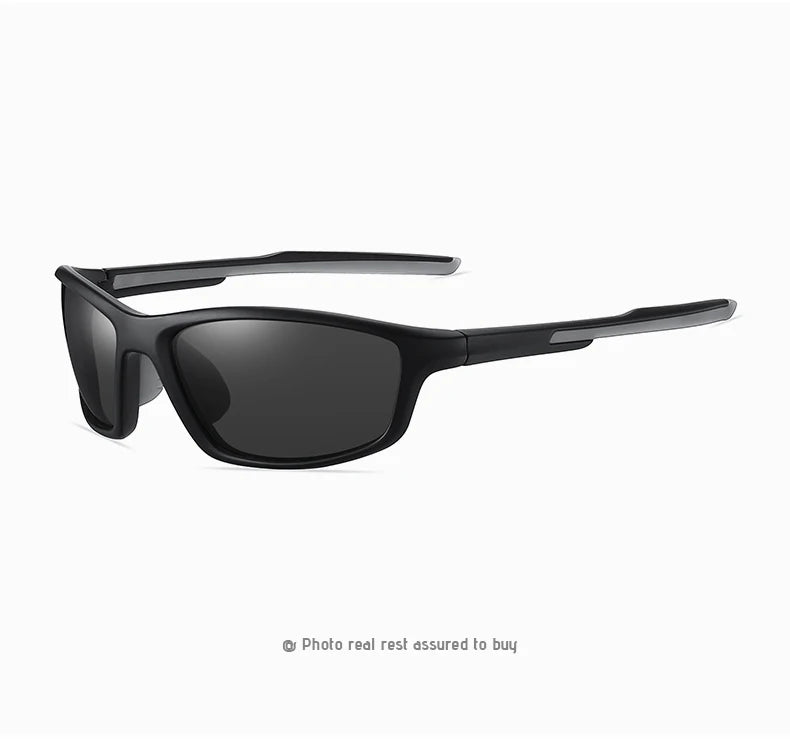 TR90 Polarized Outdoor Sports Sunglasses UV400 Mirror Anti-Glare Driving Glasses for Men Women