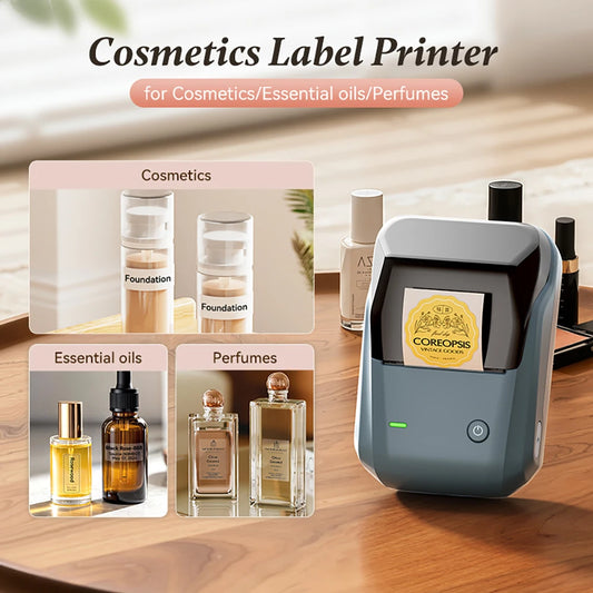 B1 Portable Label Printer, Bluetooth Wireless Mini Thermal Label Maker 20–50mm, Inkless Sticker Printer for Home & Business