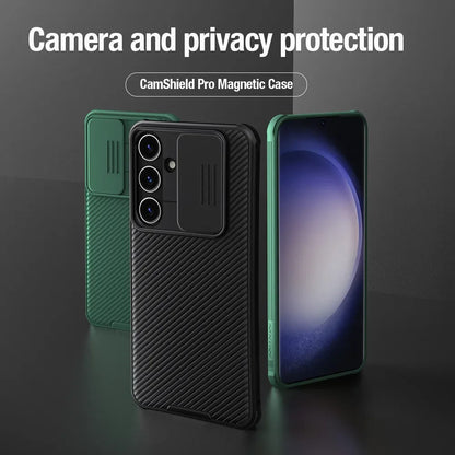 CamShield Pro Magnetic Phone Case For Samsung Galaxy S24 Plus For S24+ Camera Slider Protection Shockproof Back Cover