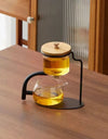 Automatic Glass Teapot Set,  Diversion, Rotating, Lazy Kungfu, Drinking, 1 Set