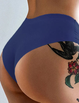 Seamless Underwear Woman Panties Solid Briefs Comfort Breathable Lingerie Pure Cotton Crotch Ice Silk Thongs