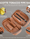 PU Leather Tobacco Smoking Pipe Bag for 2 pipes Portable Herb Tobacco Smoking Pipe Case Smoking Tools Accessories
