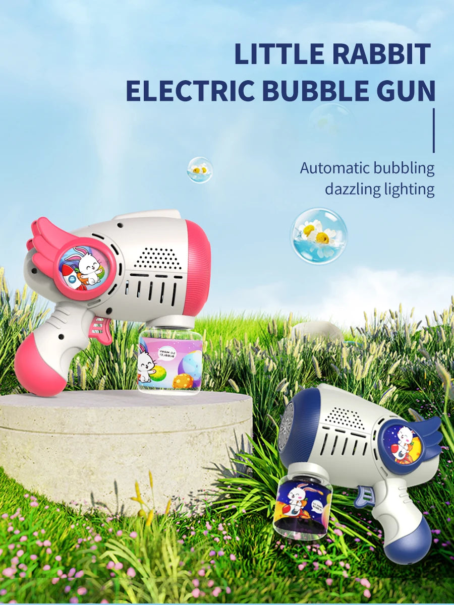 Cartoon Shape Fully Automatic Continuous Foaming Handheld Electric Bubble Gun (Battery And Bubble Liquid Not Included)