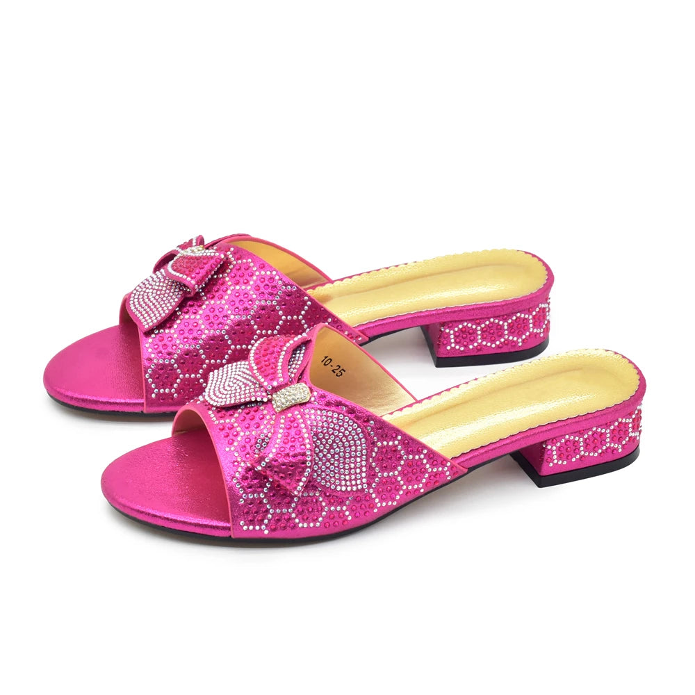 Ladies Shoes Summer Slippers Good Quality Womens Dress Sandals  Sweet Style for Royal Wedding Party Slingbacks Sandals