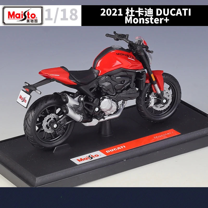 1 18 Scale Ducati Monster 2021 Diecast Motorcycle Model